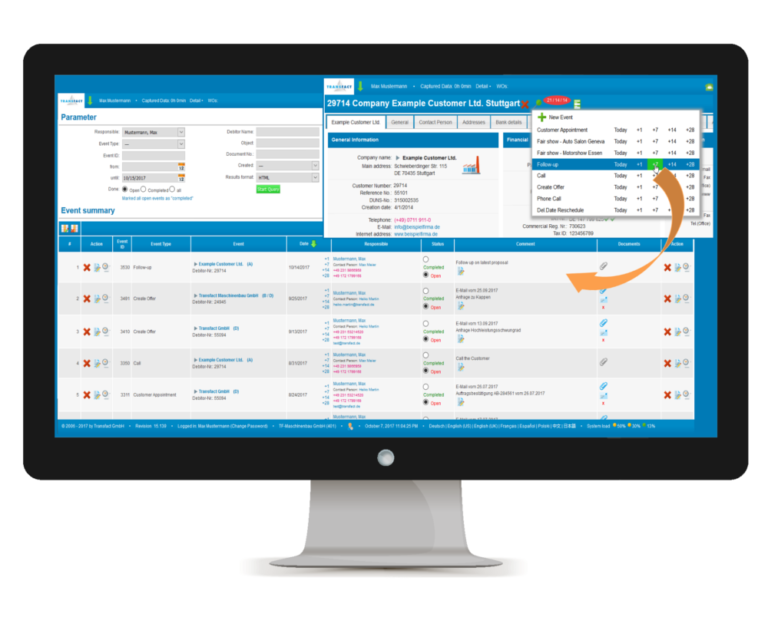 Transfact CRM Event Tracking Transfact CRM Event Tracking