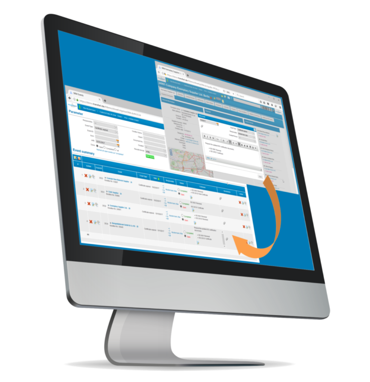Transfact SRM Ereignisse Nachverfolgung