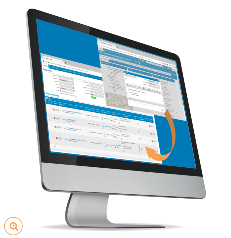 Transfact SRM Ereignisse Nachverfolgung