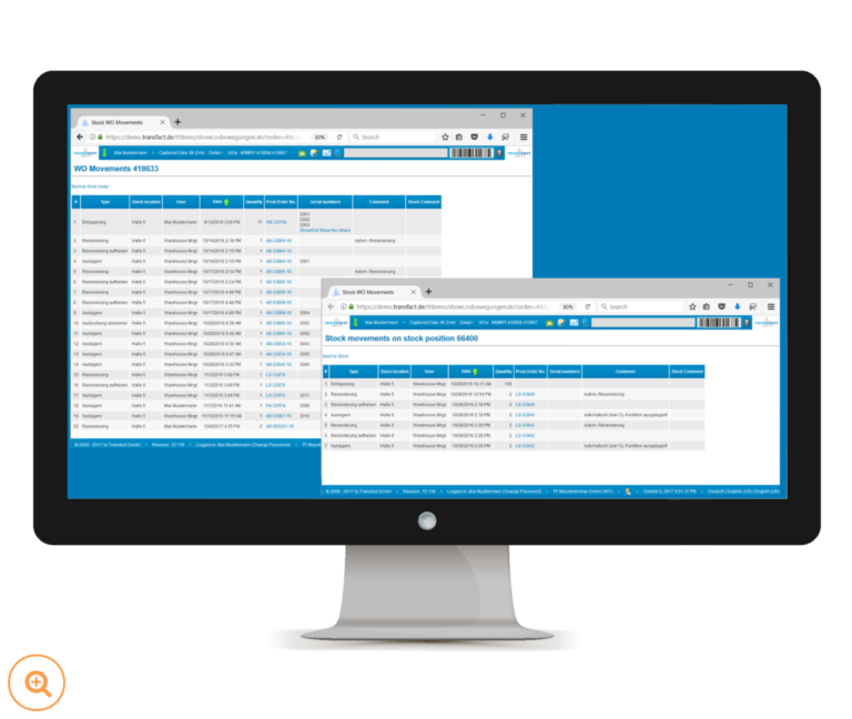 Transfact Stock Movement Tracking History