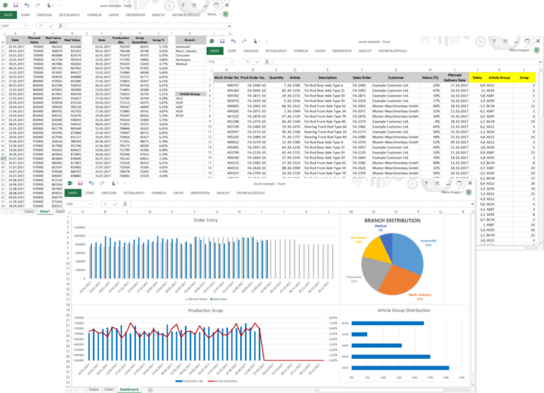 Individualised Excel Reporting Individuelle Excel-Reports