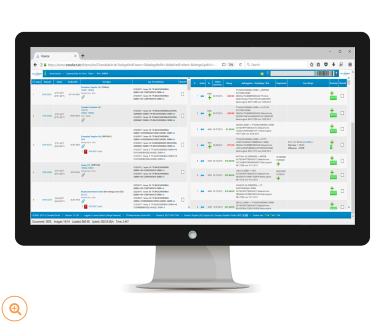 Transfact - Banktransaktionen und Dokumentenmatching